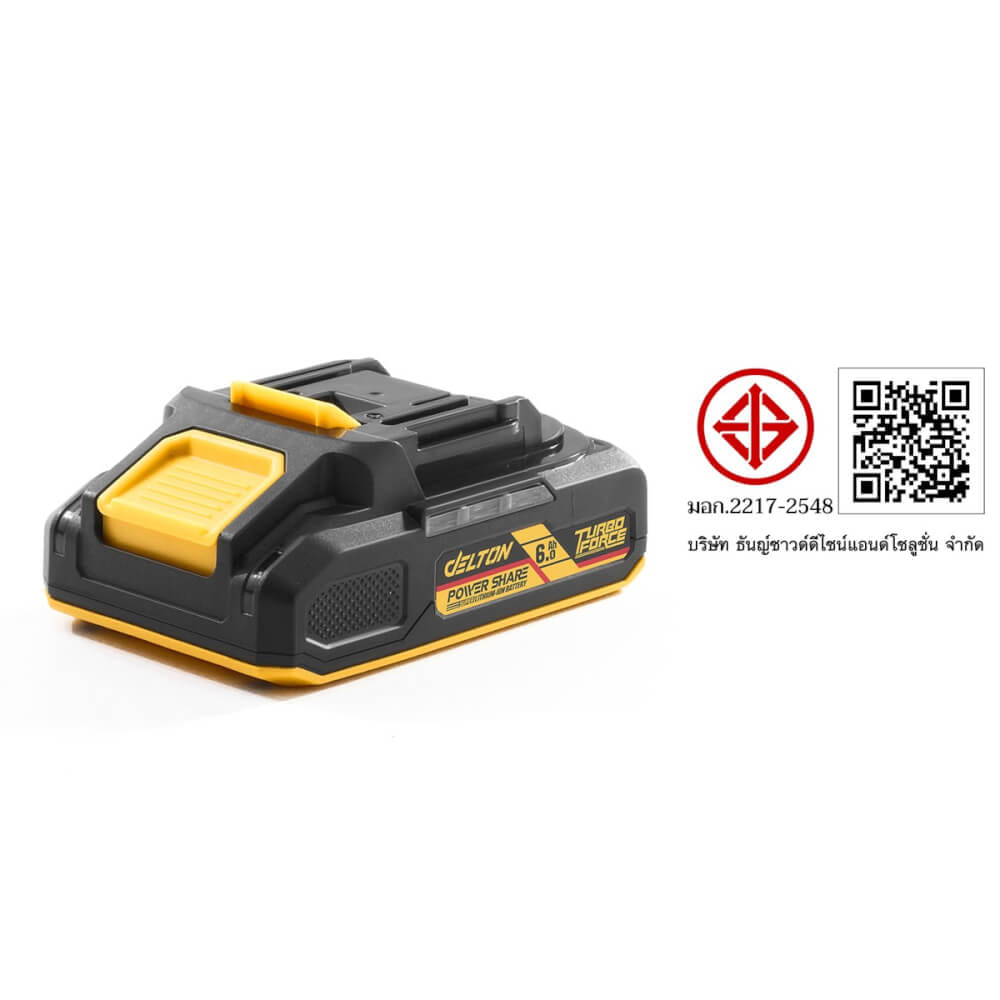 แบตเตอรี่ DELTON TURBO FORCE 20V 6AH_6